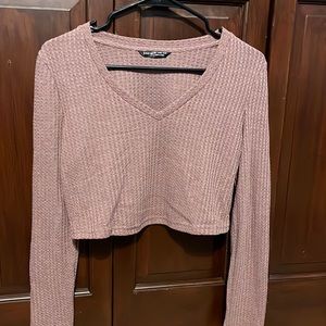 Shein long sleeve crop top.